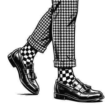 ska music make-up vector image