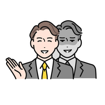 怪しい詐欺師のベクターアイコンイラスト素材