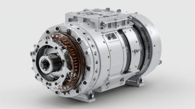 Heavy duty three phase asynchronous electric motor for industrial manufacturing equipment and automated mechanical engineering applications