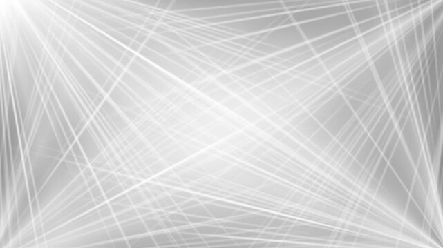 Seamless Moving Abstract Ray Line Overlay on Grayscale Background