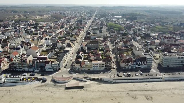 Ville de Merlimont et bord de mer