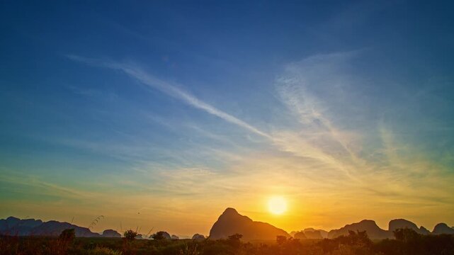 Time lapse fantasy cloud scape in sweet red sunrise above Samed Nang Chee, Phang Nga.

stunning sweet red sky in sunrise over the islands.

beautiful and popular landmark in Phang Nga.