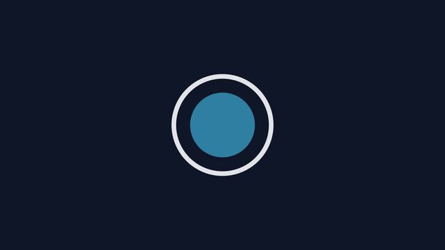 minimalist radio button circle fill animation