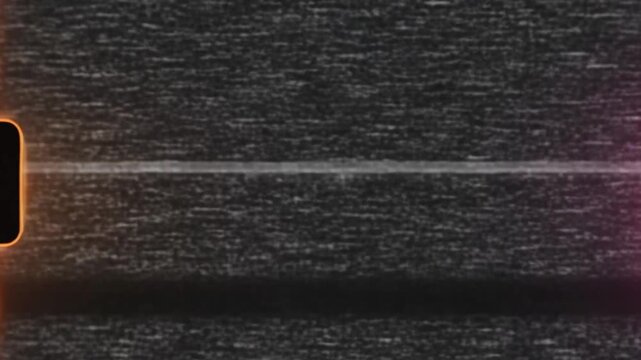 VHS blackout  Lost signal with violet light leak Space Background with Sun.