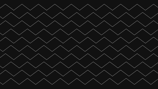 minimalist zigzag line shift animation