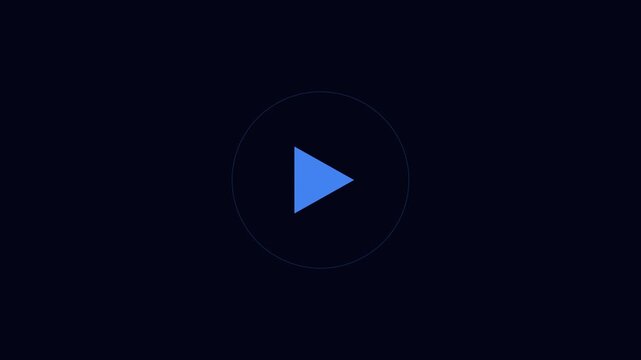 minimal play button pulse animation