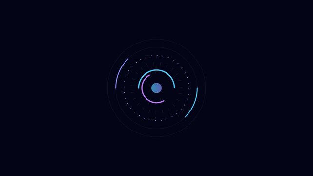 modern data dashboard loading animation loop