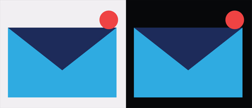 Two blue envelopes with red wax seals on light blue gradient background, flat lay composition