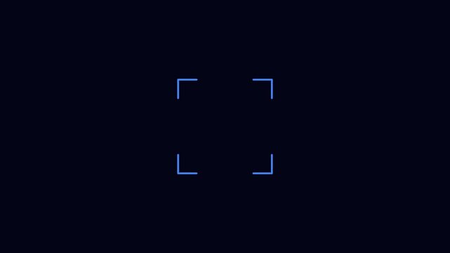 qr frame animation minimalist pulsing corners