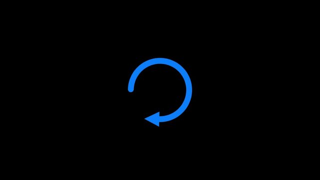 refresh icon circular arrow rotating loop minimal