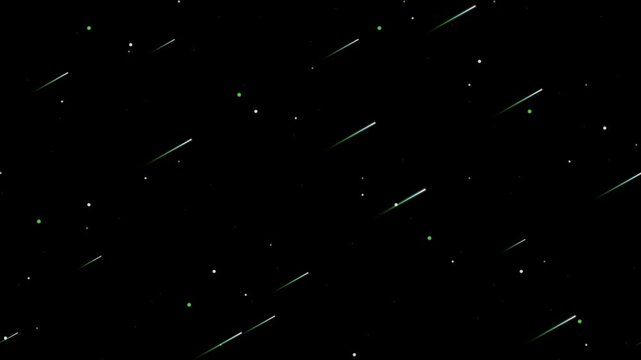 seamless cosmic meteor dust falling particles overlay