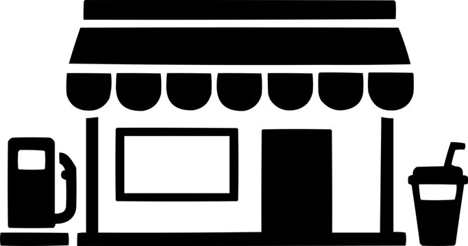 Convenience stores icon pictogram
