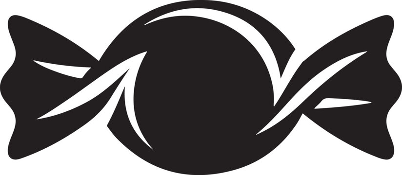 candy icon. logo Vector Black silhouettes