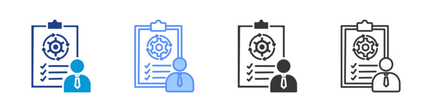 Onboarding icon set multiple style collection	