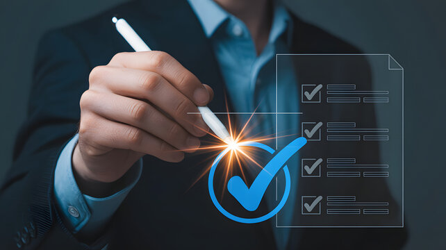 businessman drawing a graph on a virtual screen