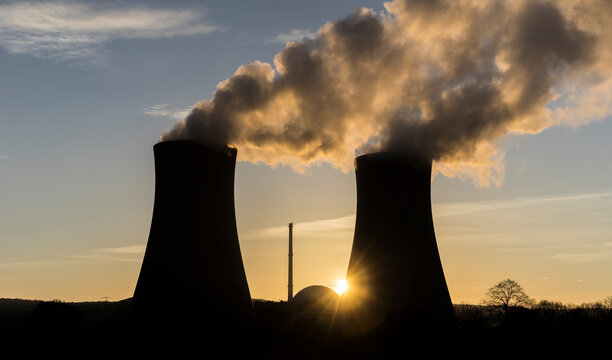 Germany, Lower Saxony, Grohnde, Grohnde Nuclear Power Plant