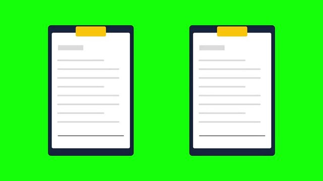 Signing Documents Animation with Pen on Green Screen for Business Contract Agreement Approval