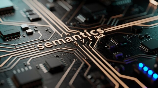 Circuit Board with Semantics and Syntax Text