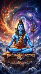 Meditative Shiva Cosmic Energy Flow © Mrinal