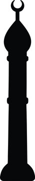 duduk silhouette vector art illustration, black and white design