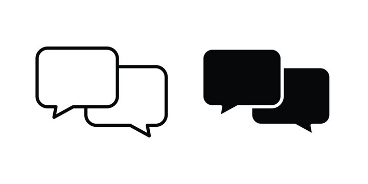 Talk bubble speech icon