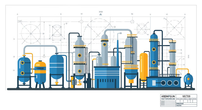 Industrial factory machinery equipment.