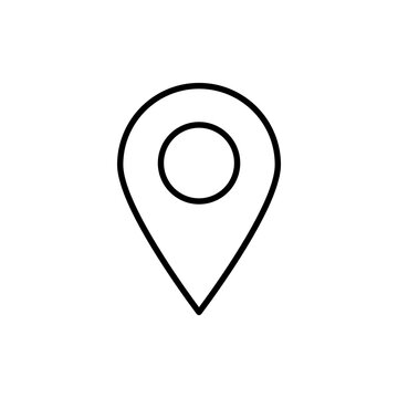Vintage Map Pin Location Pointer Icon
