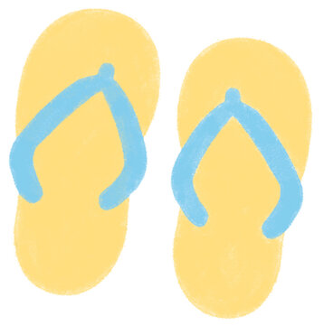 Summer Flip Flops Vector Illustration