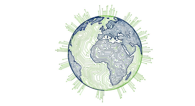 Globe Earth Planet World Map.