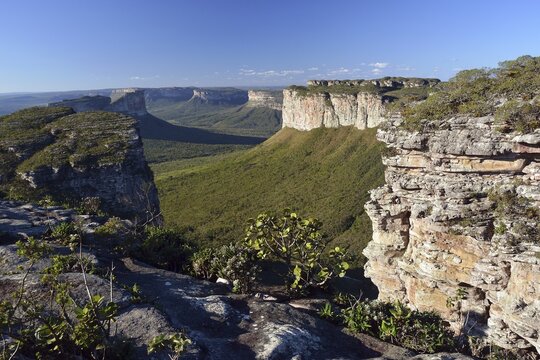 View from Table Mountain Pai Inacio, Chapada Diamantina, Lencois, Bahia, Brazil