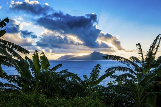 Sunset over Ofu Island, Manua Islands, American Samoa