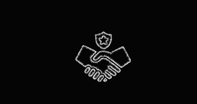 Sketch alliance icon animation - smooth progressive reveal