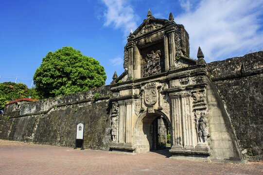 Entrance to the old Fort Santiago, Intramuros, Manila, Luzon, Philippines