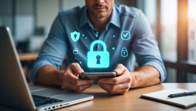 Cyber security concept, Login, User, identification information security and encryption, secure Internet access, cybersecurity, secure access to user's personal information