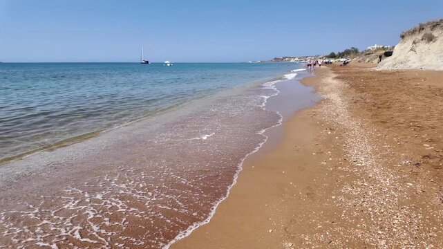 Amazing view of Xi Beach, Cephalonia, Ionian Islands, Greece