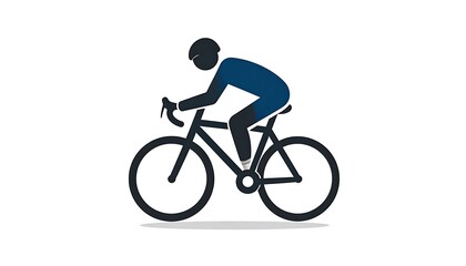 Obraz premium A person riding a bicycle