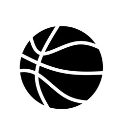 Hand Drawn Basketball Silhouette Sport Game Doodle Illustration © King Vector