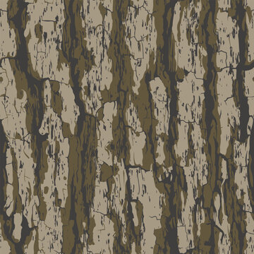 Tree bark camouflage pattern. Hunting camouflage seamless pattern. Camo design. Digital camouflage. Vector camo. Abstract 