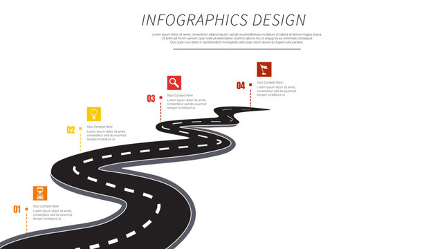 Creative Roadmap Infographic Design