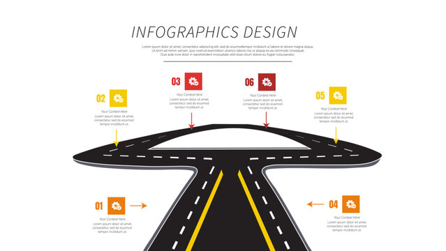 Creative Roadmap Infographic Design