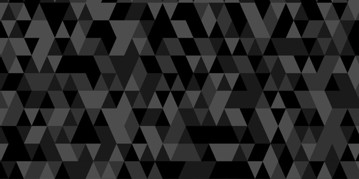 abstract geometric shape mosaic wall seamless pattern triangle. Seamless geometric pattern low polygon backdrop background. Gray diamond overlap polygonal background.	
