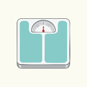 Illustration of a Bathroom Scale