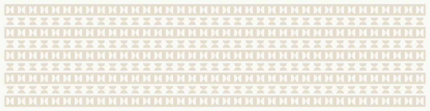 White cream semi circles seamless pattern background for banners, wallpapers, fabric, home d&eacute;cor.