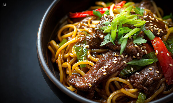 Stir fry with beef and vegetables  