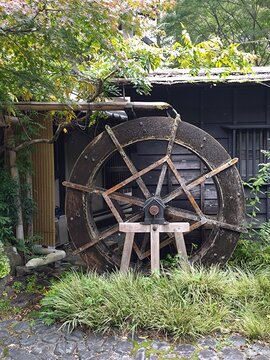 old mill wheel