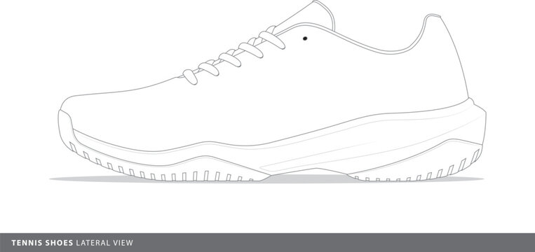 TENNIS SHOES LATERAL VIEW