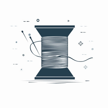 Spool of Thread with Needle
