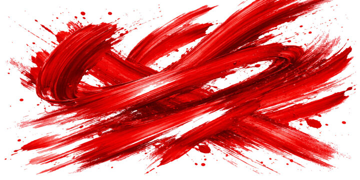Abstract red paint splashes and ink splatter background design vector illustration