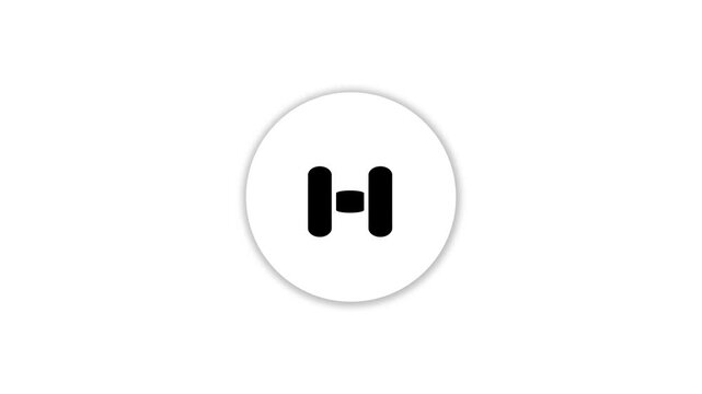 Dynamic fitness audio animation background transparent symbol for digital media design projects