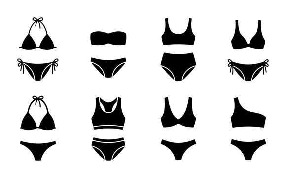 Diverse Black Bikini Styles Collection